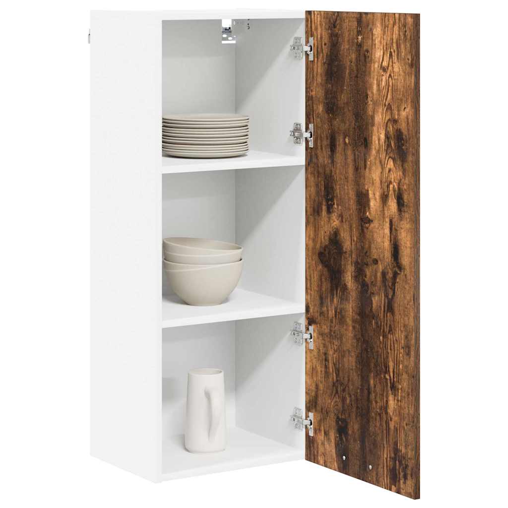 Hanging Cabinet with Shelf Riga Smoked Oak 40 x 31 x 100 cm
